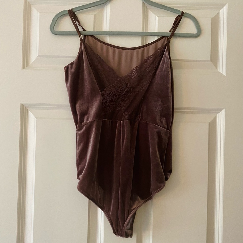 Velvet bodysuit!